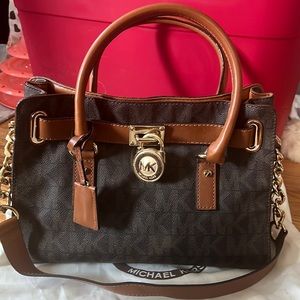 Micheal Kors Hamilton Satchel MK Brown 2013